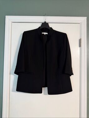 Preston & York Black Open-Front Blazer